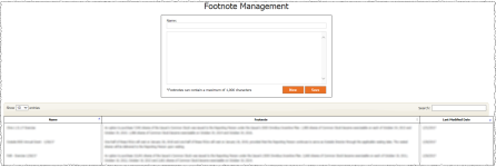 Footnotes Management